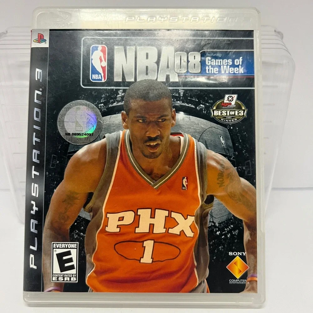 NBA 08 PlayStation 3 PS3‎ Video Game Disc Manual Case Games of the Week Tested